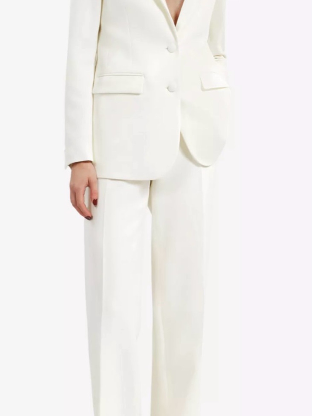 The Kooples Ivory notch Lapel Blazer Sz 34/2 $660 MSRP NWT